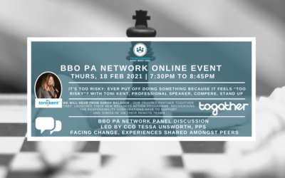 February 18, 2021 | BBO Event Blog | Toni Kent ‘It’s Too Risky’ | BBO PA Network Panel