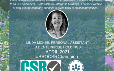 #BBOCSRChampion – April 2021 – Linda McKee, Enterprise Holdings